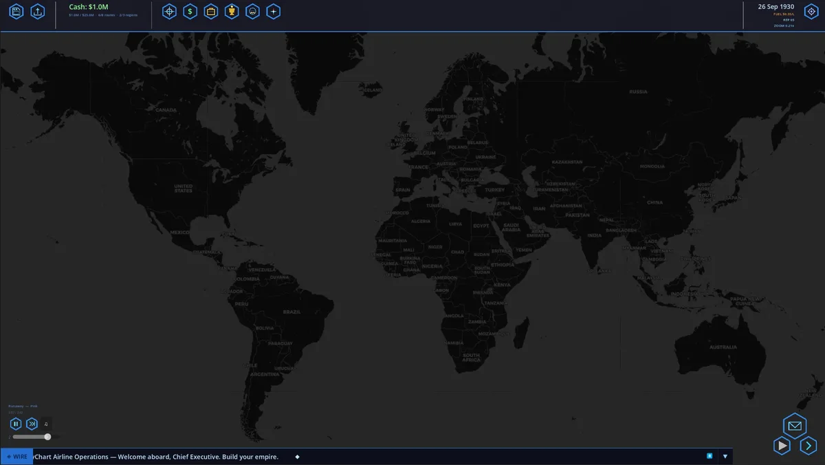 Retro dark map style