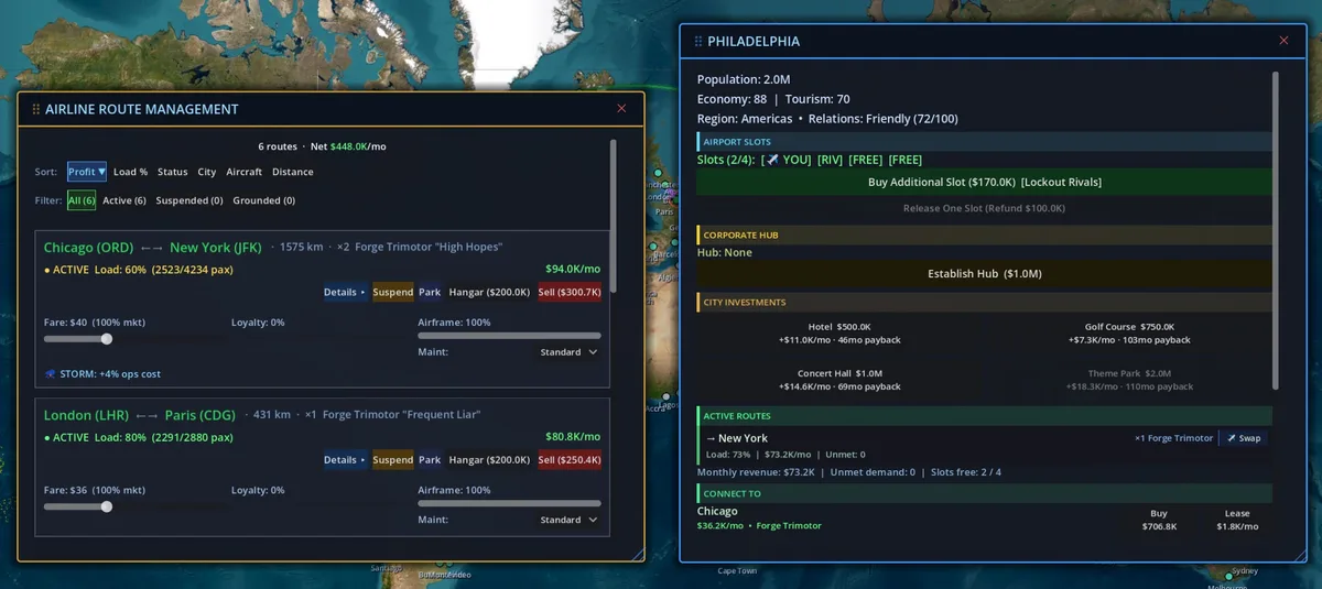 Draggable, resizable window UI